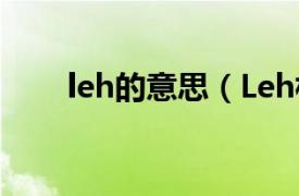 leh的意思（Leh相关内容简介介绍）