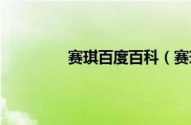 赛琪百度百科（赛琪相关内容简介介绍）