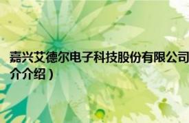 嘉兴艾德尔电子科技股份有限公司（嘉兴德尔电器股份有限公司相关内容简介介绍）