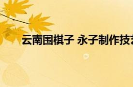 云南围棋子 永子制作技艺 隆阳区相关内容简介介绍