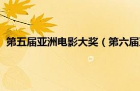 第五届亚洲电影大奖（第六届亚洲电影大奖相关内容简介介绍）