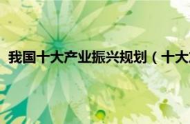 我国十大产业振兴规划（十大产业振兴规划相关内容简介介绍）