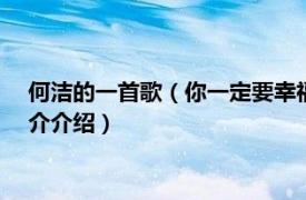 何洁的一首歌（你一定要幸福 2006年何洁演唱歌曲相关内容简介介绍）