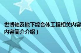 世博轴及地下综合体工程相关内容简介介绍（世博轴及地下综合体工程相关内容简介介绍）