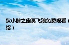 狄小肆之幽冥飞狼免费观看（狄小肆之幽冥飞狼相关内容简介介绍）