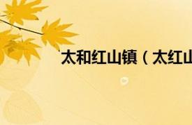 太和红山镇（太红山村相关内容简介介绍）