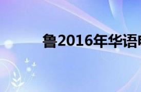 鲁2016年华语电影相关内容介绍