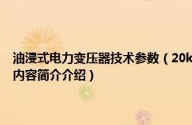 油浸式电力变压器技术参数（20kV油浸式配电变压器技术参数和要求相关内容简介介绍）