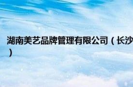 湖南美艺品牌管理有限公司（长沙美艺品牌设计有限公司相关内容简介介绍）