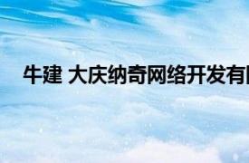 牛建 大庆纳奇网络开发有限公司CEO相关内容简介介绍