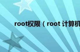 root权限（root 计算机术语言相关内容简介介绍）