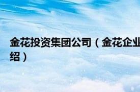 金花投资集团公司（金花企业 集团股份有限公司相关内容简介介绍）