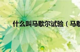 什么叫马歇尔试验（马歇尔试验相关内容简介介绍）