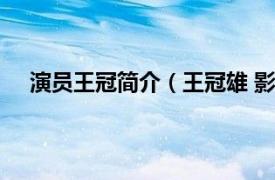 演员王冠简介（王冠雄 影视工作者相关内容简介介绍）