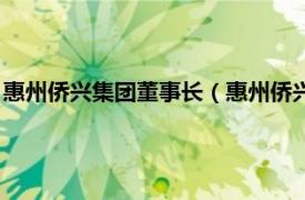 惠州侨兴集团董事长（惠州侨兴集团有限公司相关内容简介介绍）