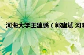 河海大学王建鹏（郭建斌 河海大学副教授相关内容简介介绍）