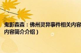 鬼影森森：佛州灵异事件相关内容简介介绍（鬼影森森：佛州灵异事件相关内容简介介绍）