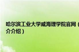 哈尔滨工业大学威海理学院官网（哈尔滨工业大学 威海理学院相关内容简介介绍）