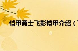 铠甲勇士飞影铠甲介绍（飞影铠甲相关内容简介介绍）