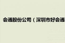 会通股份公司（深圳市好会通科技有限公司相关内容简介介绍）