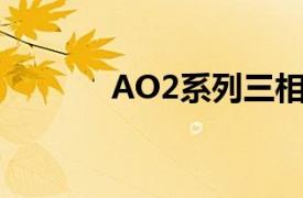 AO2系列三相异步电动机简介