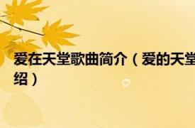 爱在天堂歌曲简介（爱的天堂 阿桑古卡演唱歌曲相关内容简介介绍）