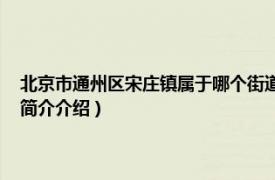 北京市通州区宋庄镇属于哪个街道（宋庄镇 北京市通州区下辖镇相关内容简介介绍）