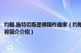 约翰.施特劳斯是哪国作曲家（约翰施特劳斯 1804年生奥地利作曲家相关内容简介介绍）