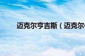 迈克尔亨吉斯（迈克尔伯吉斯相关内容简介介绍）