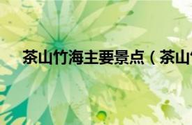 茶山竹海主要景点（茶山竹海街道相关内容简介介绍）