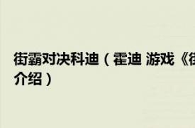 街霸对决科迪（霍迪 游戏《街霸：对决》中的角色相关内容简介介绍）