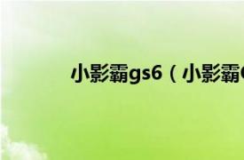 小影霸gs6（小影霸GS2相关内容简介介绍）