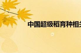 中国超级稻育种相关内容简介介绍及特点