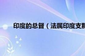 印度的总督（法属印度支那联邦总督相关内容简介介绍）