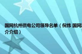 国网杭州供电公司领导名单（倪炜 国网浙江杭州市临安区供电有限公司职工相关内容简介介绍）