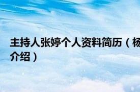 主持人张婷个人资料简历（杨梦婷 中国内地女主持相关内容简介介绍）