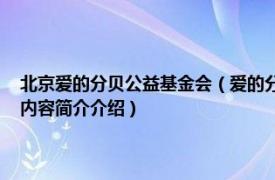 北京爱的分贝公益基金会（爱的分贝 专注于听障人群救助的公益基金相关内容简介介绍）