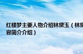 红楼梦主要人物介绍林黛玉（林黛玉 古典名著《红楼梦》的女主角相关内容简介介绍）