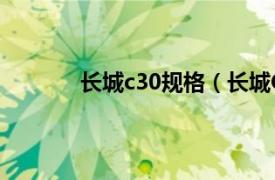 长城c30规格（长城C30相关内容简介介绍）