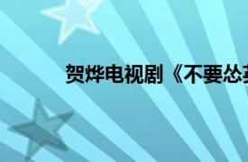 贺烨电视剧《不要怂英雄》角色相关内容介绍