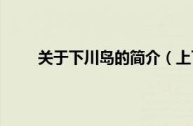 关于下川岛的简介（上下川岛相关内容简介介绍）