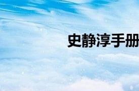 史静淳手册相关内容介绍