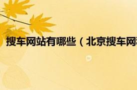 搜车网站有哪些（北京搜车网科技有限公司相关内容简介介绍）