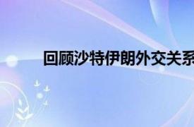 回顾沙特伊朗外交关系始末具体详细内容是什么