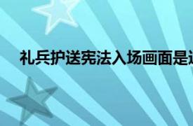 礼兵护送宪法入场画面是这样切的具体详细内容是什么