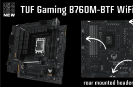 华硕推出采用线缆管理导向设计的 TUF GAMING B760M-BTF WIFI D4