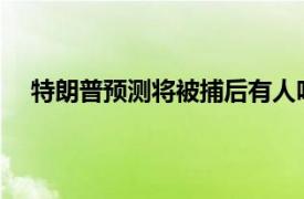 特朗普预测将被捕后有人呼吁内战具体详细内容是什么