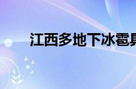 江西多地下冰雹具体详细内容是什么