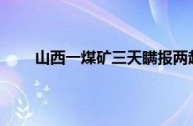 山西一煤矿三天瞒报两起矿难具体详细内容是什么