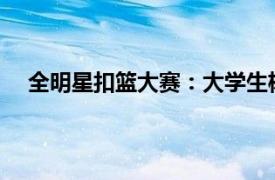 全明星扣篮大赛：大学生杨浩夺冠具体详细内容是什么